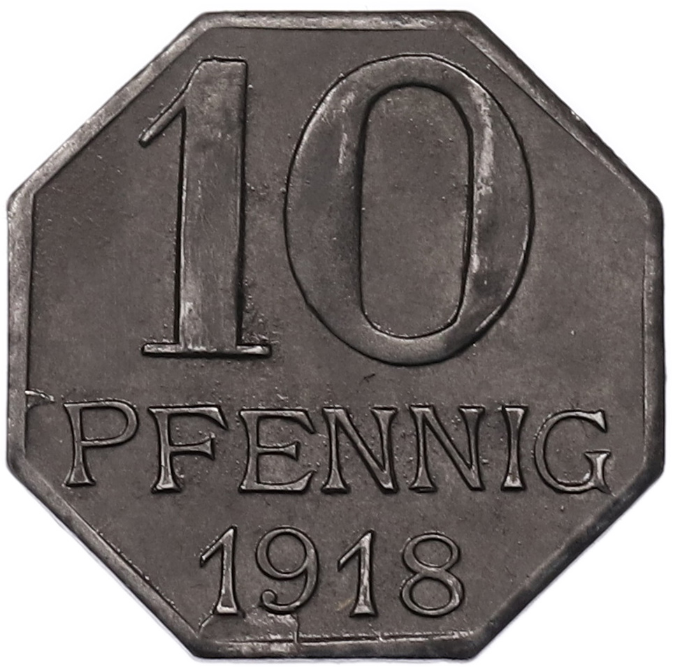 10 пфеннигов 1918 года Германия — округ Маульбронн (Нотгельд) — Фото №2