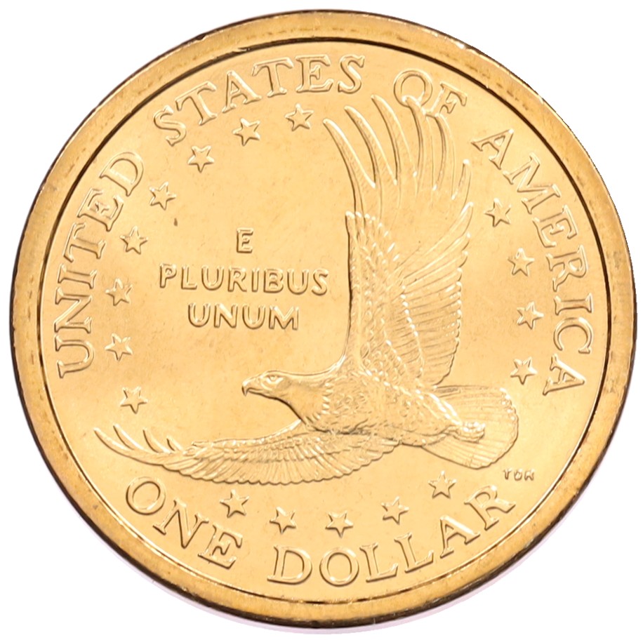 1 доллар 2000 года P США Сакагавея «Парящий орел» — Фото №2