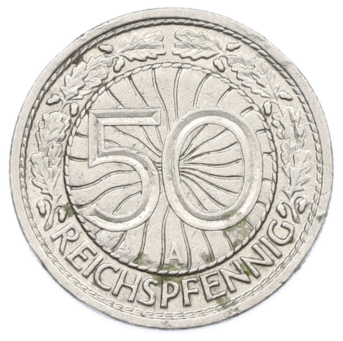 50 рейхспфеннигов 1928 года A Германия — Фото №2