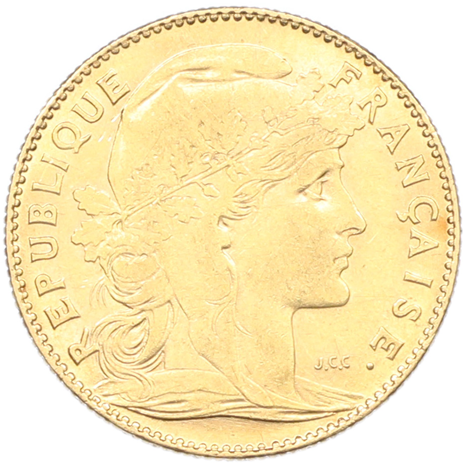 10 франков 1906 года Франция — Фото №2