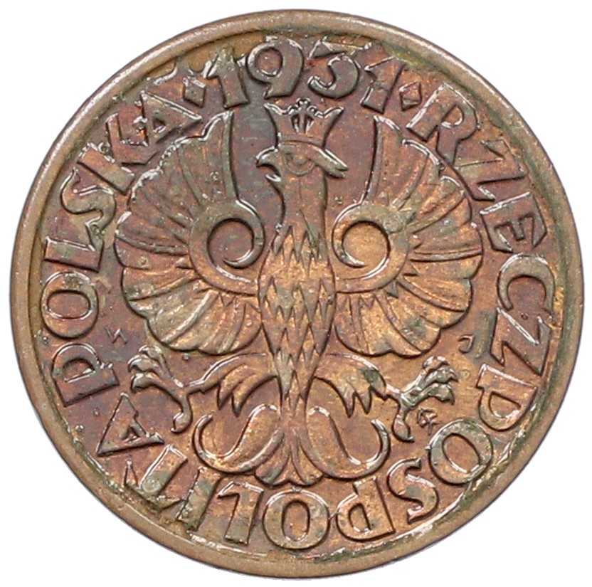 1 грош 1931 года Польша — Фото №2