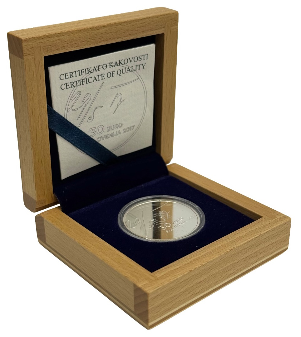 30 евро 2017 года Словения «100 лет майской декларации» — Фото №3