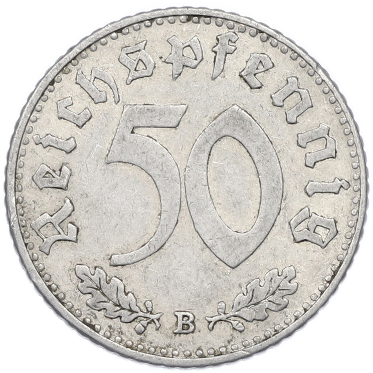 50 рейхспфеннигов 1939 года B Германия — Фото №2
