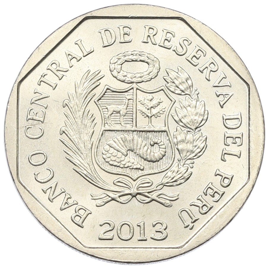 1 новый соль 2013 года Перу «Богатство и гордость Перу — Тунанмарка» — Фото №2