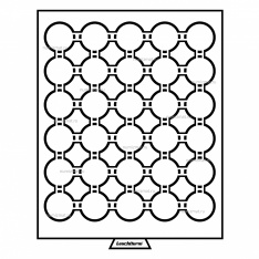 Кассета на 30 ячеек для хранения и презентации монет в капсулах диаметром до 32,5 мм, MB, LEUCHTTURM, 315873 — Фото №1