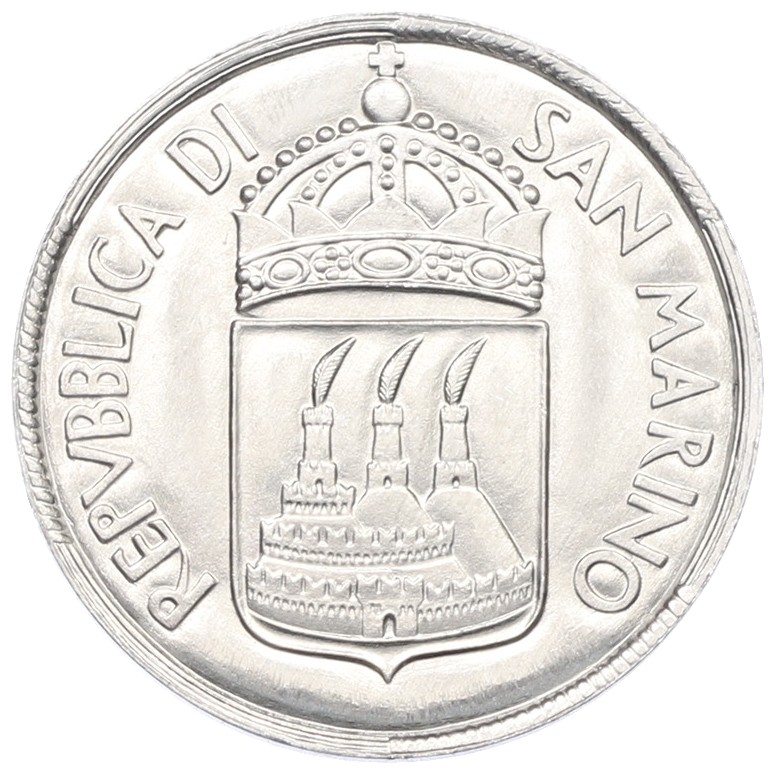 10 лир 1973 года Сан-Марино — Фото №2