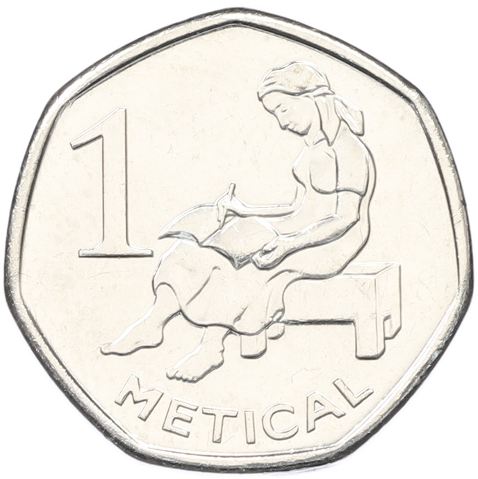 1 метикал 2006 года Мозамбик — Фото №1