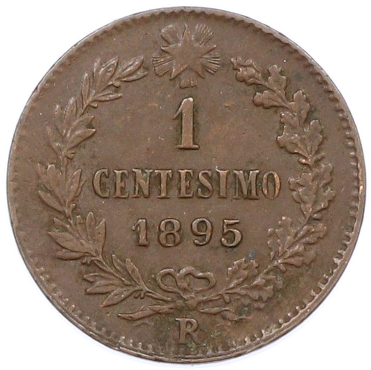 1 чентезимо 1895 года Италия — Фото №1