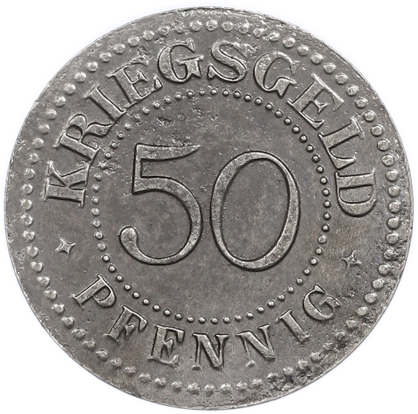 50 пфеннигов 1917 года Германия — округ Золинген (Нотгельд) — Фото №2