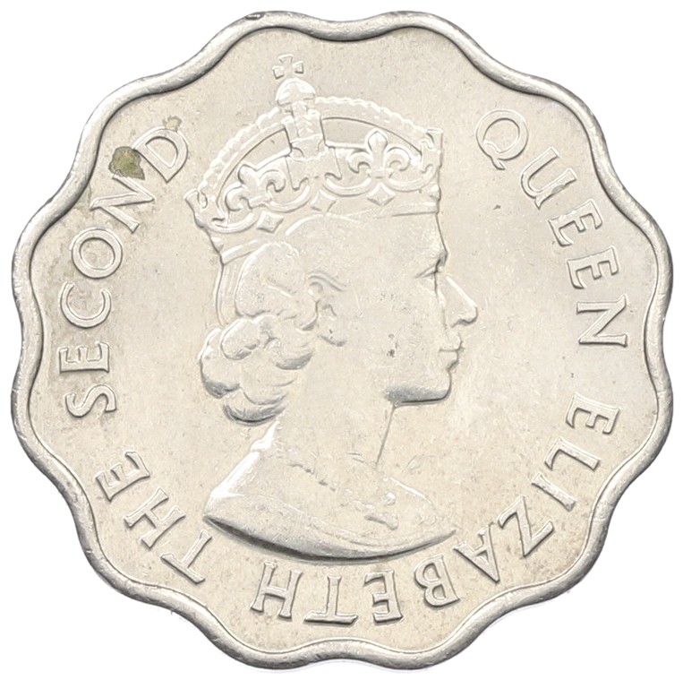 10 центов 1971 года Британский Маврикий — Фото №2