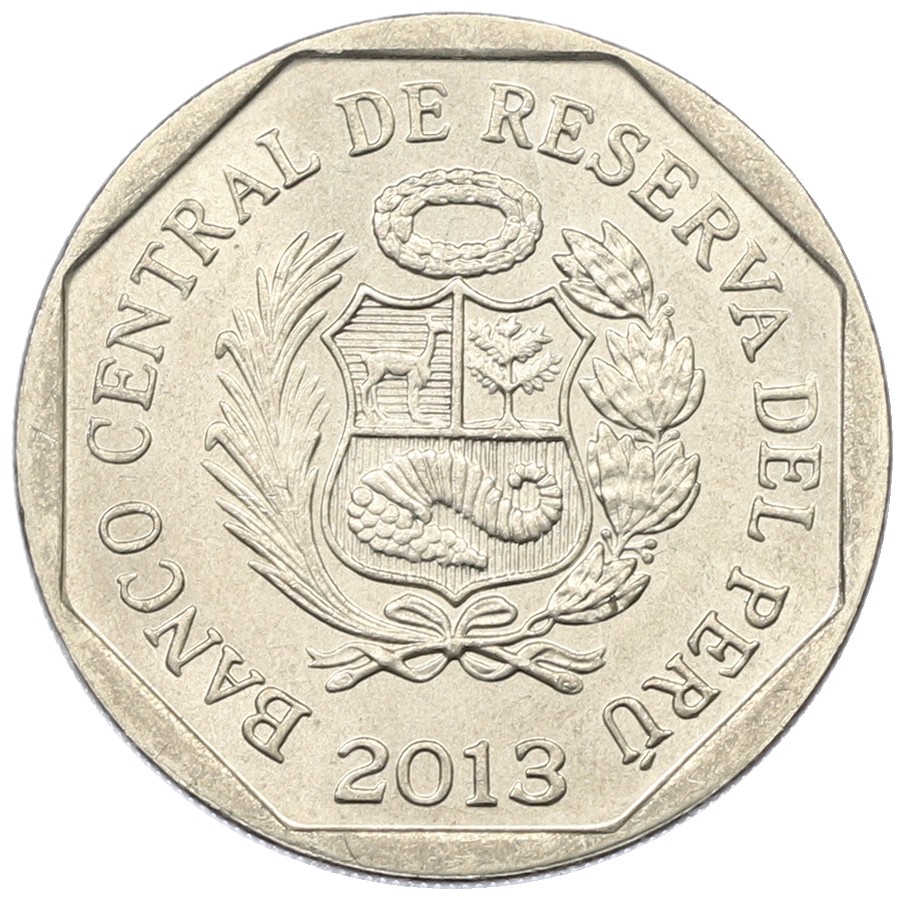 1 новый соль 2013 года Перу «Богатство и гордость Перу — Котошский храм» — Фото №2