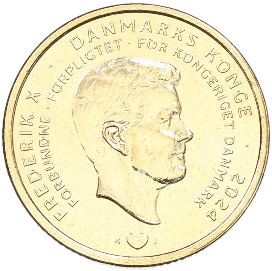 20 крон 2024 года Дания «Отречение королевы Маргрете II от престола» — Фото №2