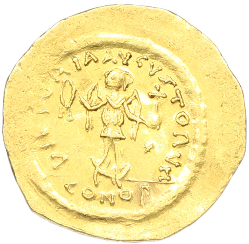 Тремисс 518-527 года Византийская Империя — Юстин I — Фото №2