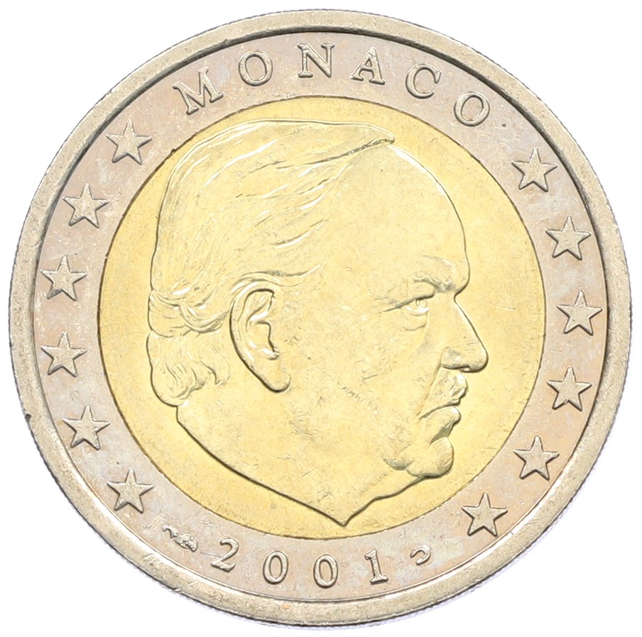 2 евро 2001 года Монако — Фото №1