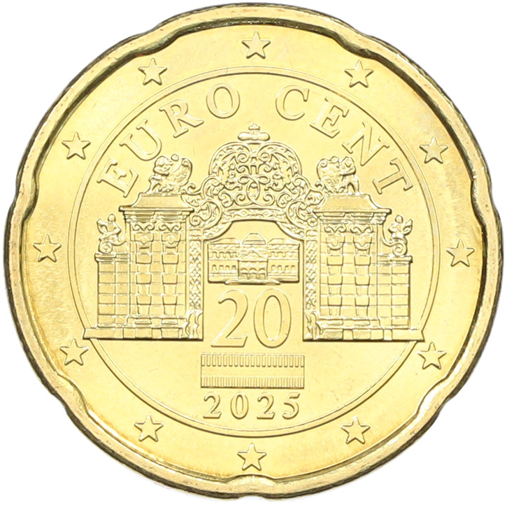 20 евроцентов 2025 года Австрия — Фото №1
