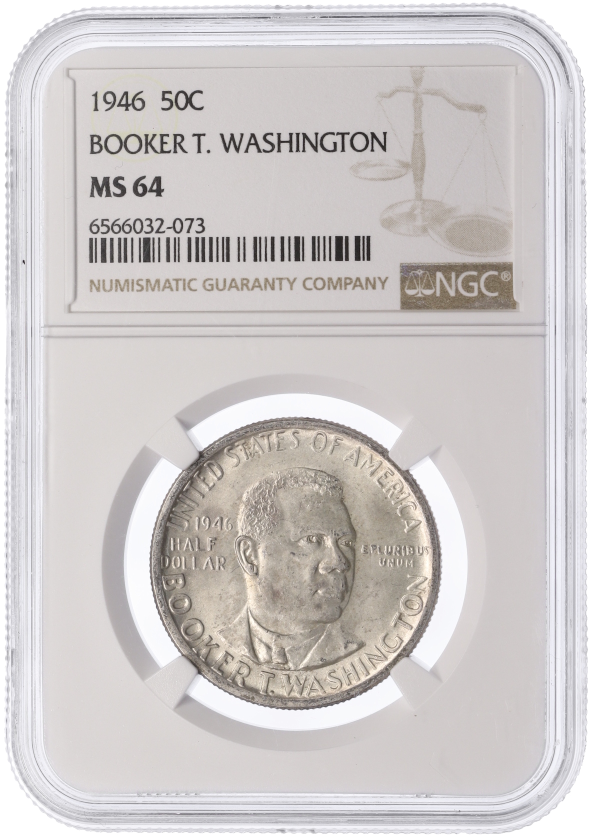 1/2 доллара (50 центов) 1946 года США «Букер Талиафер Вашингтон» — Фото №3