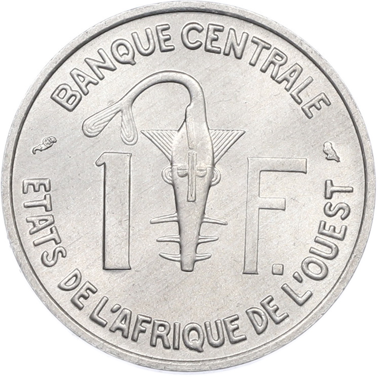 1 франк 1963 года Западно-Африканский валютный союз — Фото №2