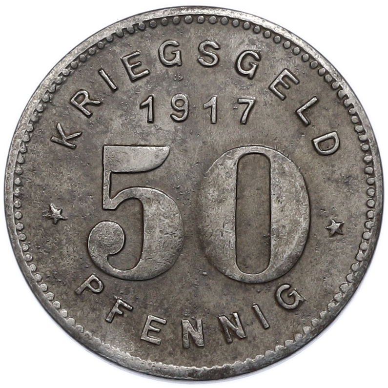 50 пфеннигов 1917 года Германия — муниципалитет Ботроп (Нотгельд) — Фото №2