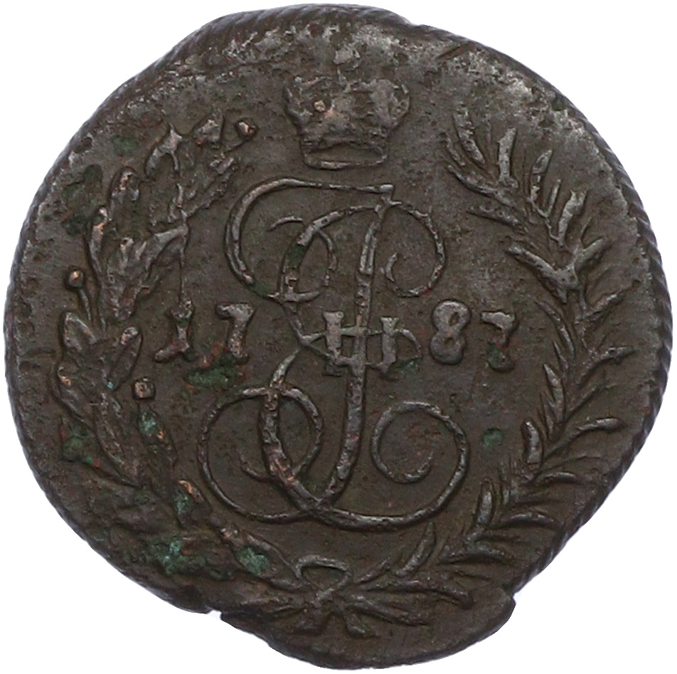 Полушка 1787 года КМ Российская Империя (Екатерина II) — Фото №1