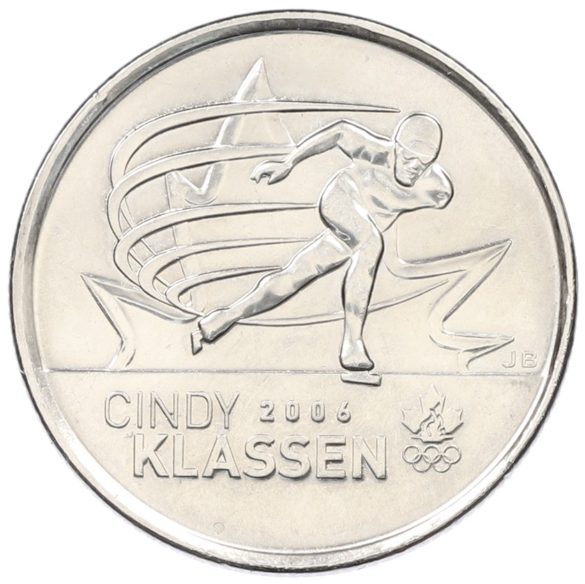 25 центов 2009 года Канада «Синди Классен — шестикратный призер Олимпийских игр» — Фото №1