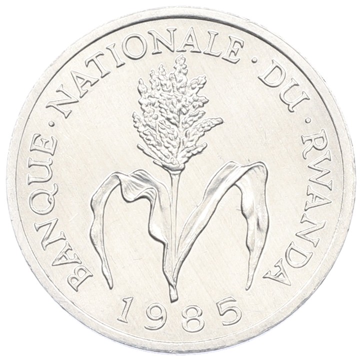 1 франк 1985 года Руанда — Фото №1