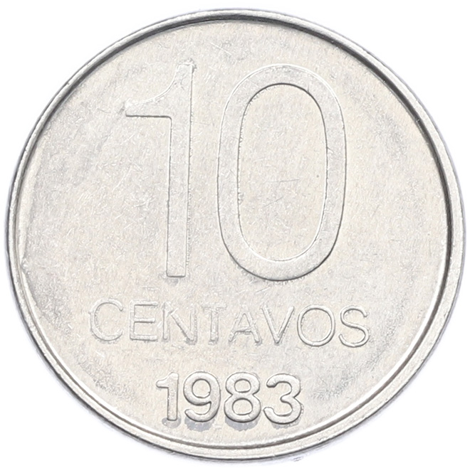 10 сентаво 1983 года Аргентина — Фото №1