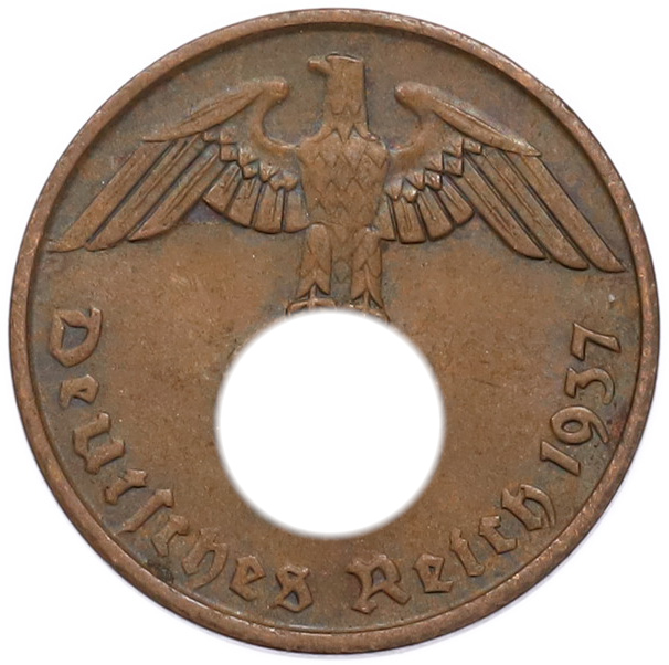 2 рейхспфеннига 1937 года A Германия — Фото №1