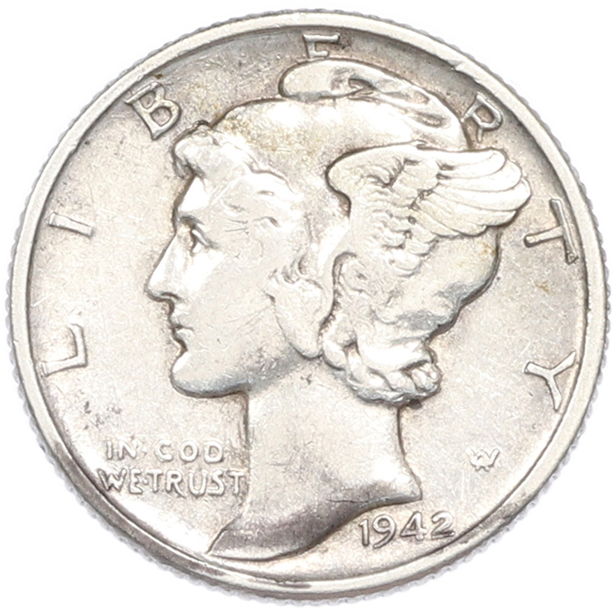 1 дайм (10 центов) 1942 года США — Фото №1