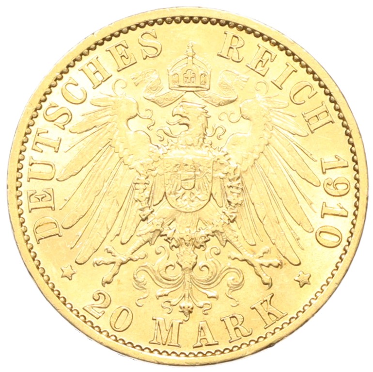 20 марок 1910 года Германия (Пруссия) — Фото №2