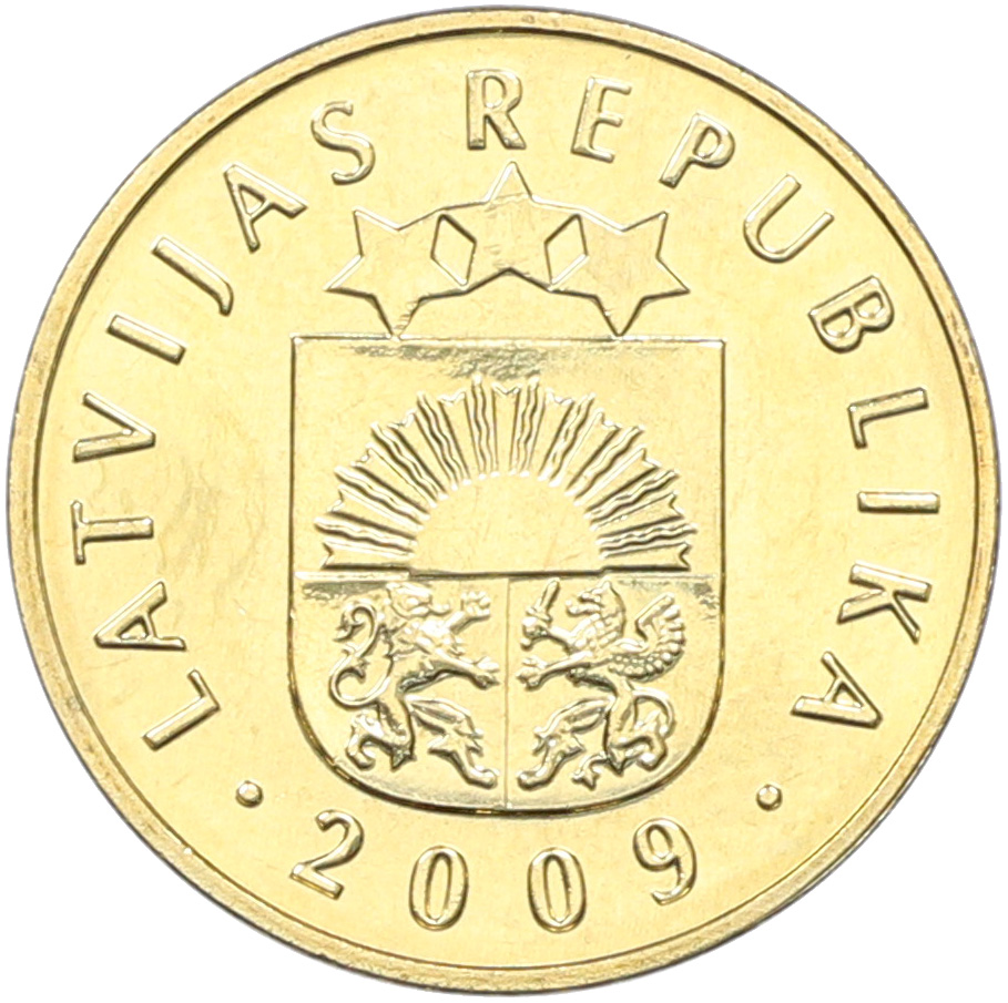 5 сантимов 2009 года Латвия — Фото №2