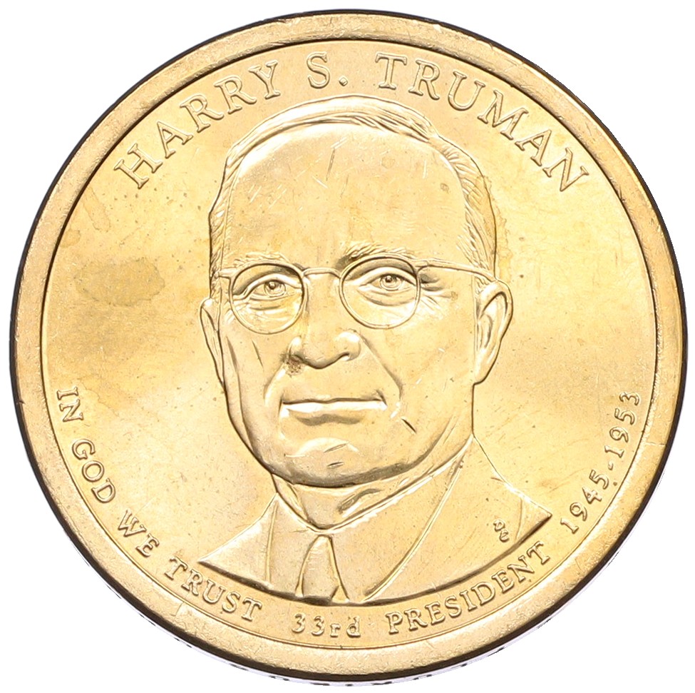 1 доллар 2015 года (D) США «33-й президент США Гарри Трумен» — Фото №1
