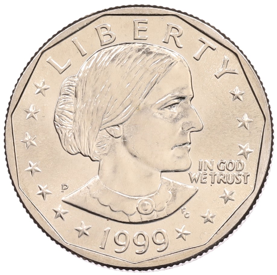 1 доллар 1999 года P США «Сьюзен Энтони» — Фото №1