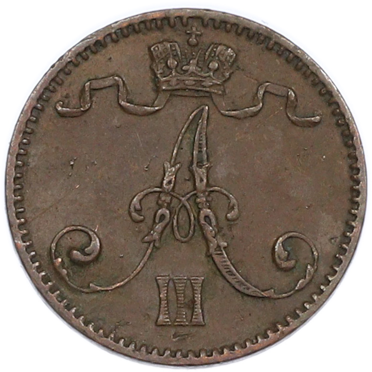 1 пенни 1892 года Русская Финляндия — Фото №2