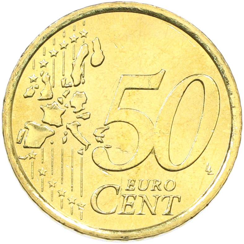 50 евроцентов 2002 года Италия — Фото №2