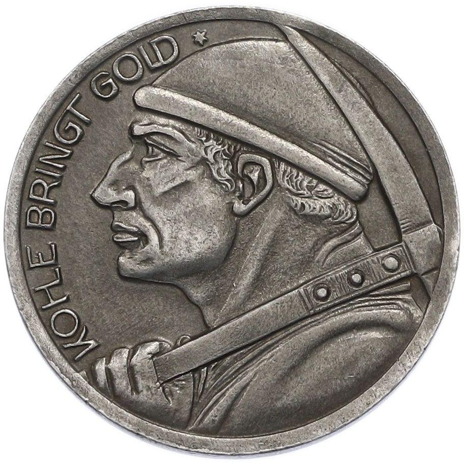 1/2 марки 1919 года Германия — город Дюрен (Нотгельд) — Фото №1