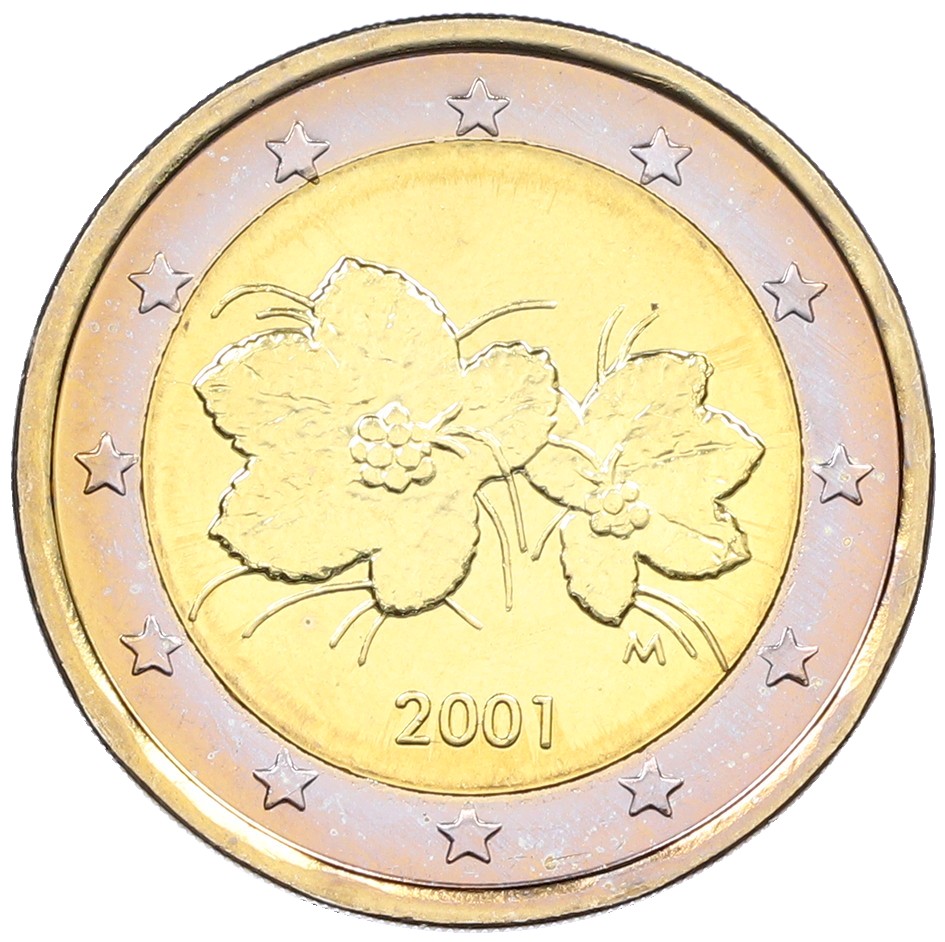 2 евро 2001 года Финляндия — Фото №1