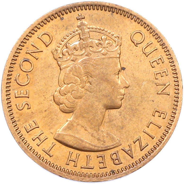 2 цента 1975 года Британский Маврикий — Фото №2