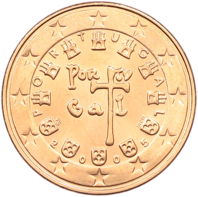 5 евроцентов 2005 года Португалия — Фото №1