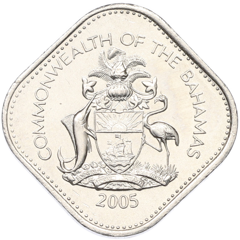 15 центов 2005 года Багамские острова — Фото №2