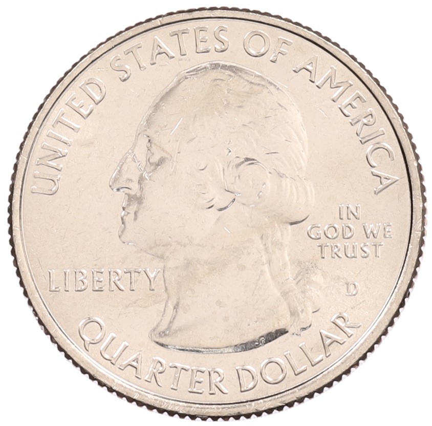 1/4 доллара (25 центов) 2017 года D США «Национальные парки — №36 Национальный парк Эффиджи Маундс (Фигурные Курганы)» — Фото №2