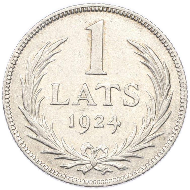 1 лат 1924 года Латвия — Фото №1