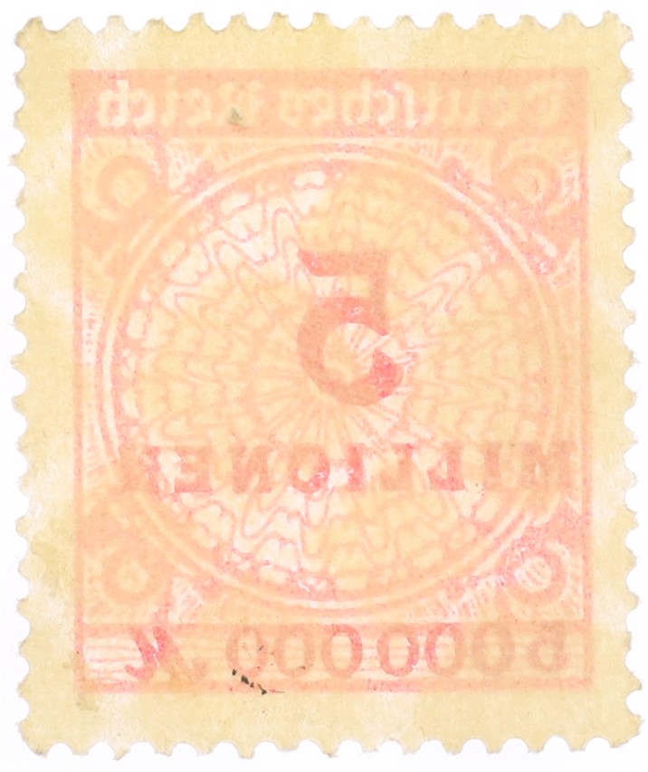Почтовая марка 5 миллионов марок 1923 года Германия — Фото №2