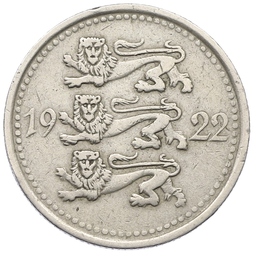 5 марок 1922 года Эстония — Фото №2