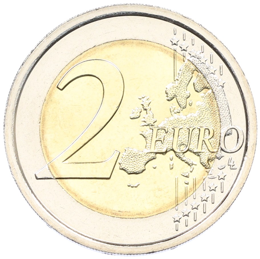 2 евро 2015 года Италия «30 лет флагу Европейского союза» — Фото №2