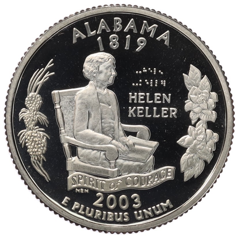 1/4 доллара (25 центов) 2003 года S США «Штаты и территории — Алабама» — Фото №1