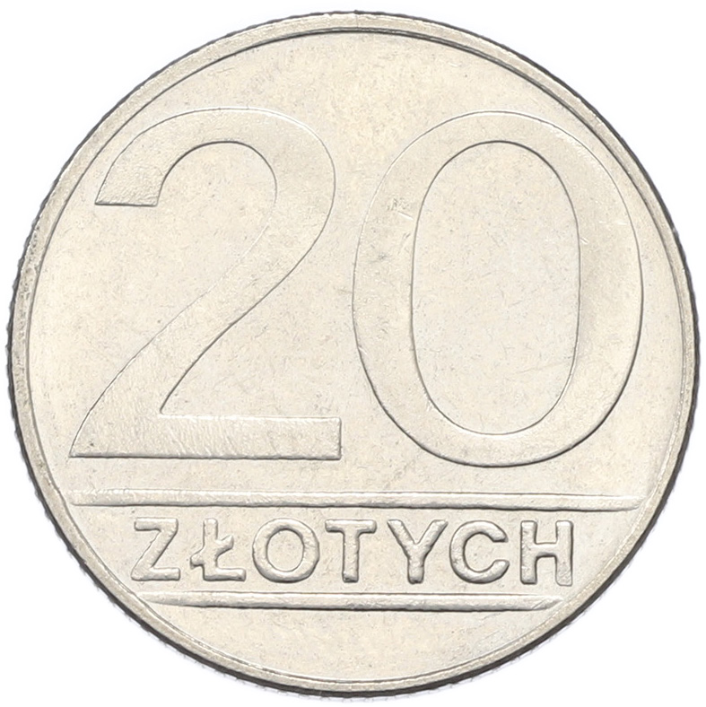 20 злотых 1989 года Польша — Фото №1