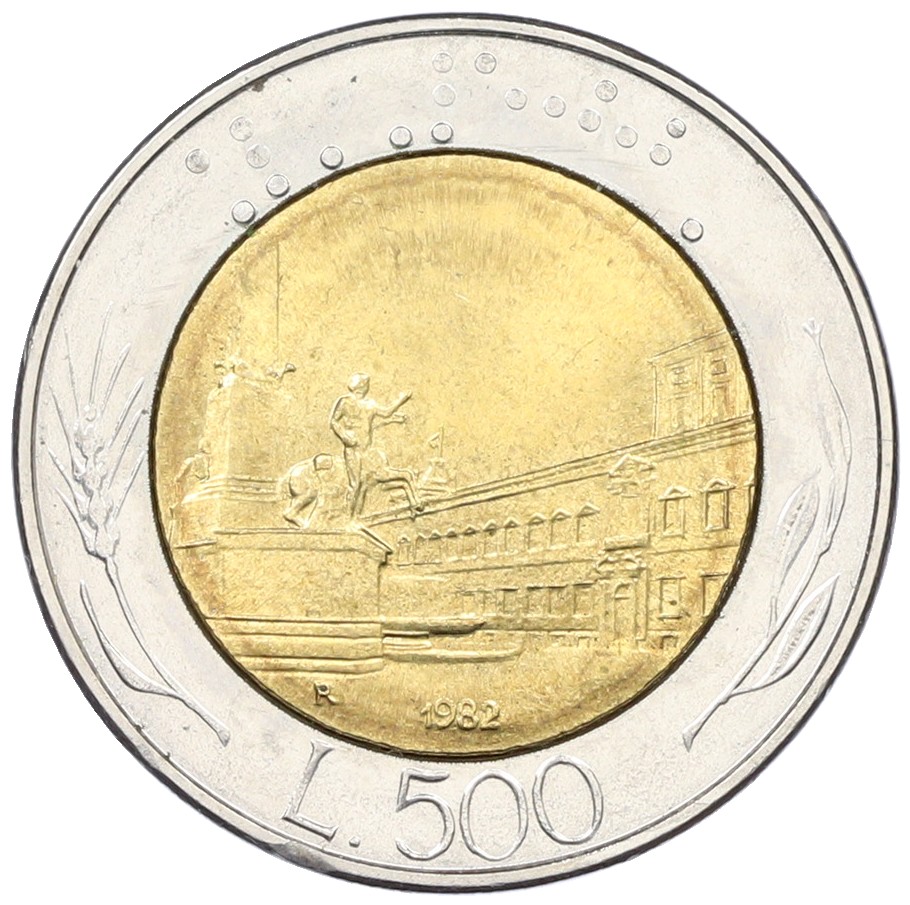 500 лир 1982 года Италия — Фото №1