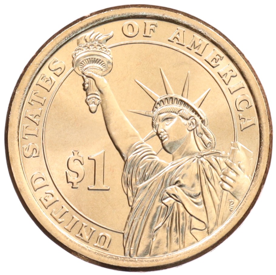 1 доллар 2016 года Р США «40-й президент США Рональд Рейган» — Фото №2