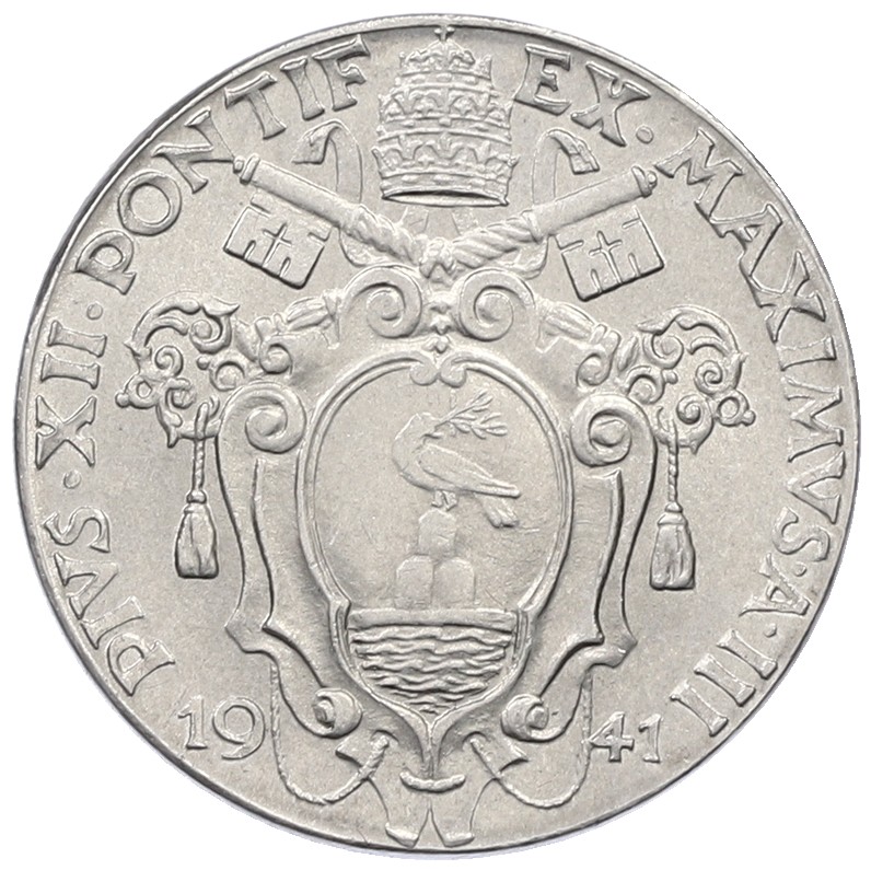 50 чентезимо 1941 года Ватикан — Фото №2