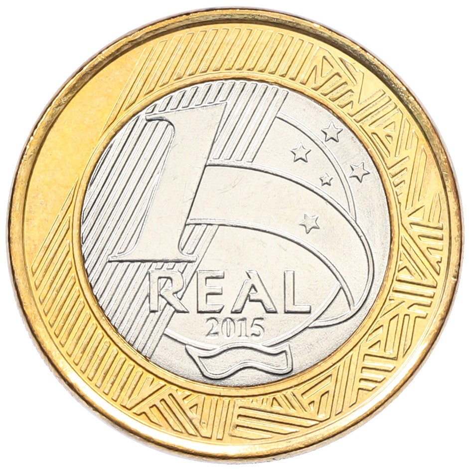 1 реал 2015 года Бразилия «XV летние Паралимпийские игры в Рио-де-Жанейро 2016 — Параканоэ» — Фото №2